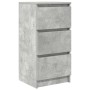 Aparador de madera de ingeniería gris hormigón 37,5x35x76 cm by , Sideboards - Ref: Foro24-861727, Price: 64,26 €, Discount: %
