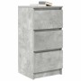 Aparador de madera de ingeniería gris hormigón 37,5x35x76 cm by , Sideboards - Ref: Foro24-861727, Price: 64,26 €, Discount: %