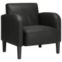 Sillón con reposabrazos cuero sintética negro 54 cm by , Armchairs - Ref: Foro24-4100529, Price: 161,79 €, Discount: %