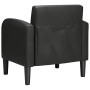 Sillón con reposabrazos cuero sintética negro 54 cm by , Armchairs - Ref: Foro24-4100529, Price: 161,79 €, Discount: %