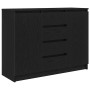 Aparador con cajones roble negro 100,5x35x76 cm de , Aparadores - Ref: Foro24-3328445, Precio: 150,32 €, Descuento: %
