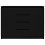 Aparador con cajones roble negro 100,5x35x76 cm de , Aparadores - Ref: Foro24-3328445, Precio: 150,32 €, Descuento: %