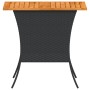 Mesa de jardín superficie de madera ratán PE negro 105x75x72 cm von , Gartentische - Ref: Foro24-4104138, Preis: 125,22 €, Ra...