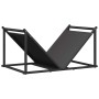 Leñero negro 70x43x34,5 cm Acero laminado en frío von , Brennholztaschen und -halter - Ref: Foro24-864173, Preis: 56,89 €, Ra...