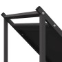 Leñero negro 70x43x34,5 cm Acero laminado en frío von , Brennholztaschen und -halter - Ref: Foro24-864173, Preis: 56,89 €, Ra...