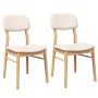 Sillas de comedor con cojines 2uds madera maciza natural caucho von , Essstühle - Ref: Foro24-4102525, Preis: 154,29 €, Rabat...