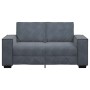 Sofá de 2 plazas de terciopelo gris oscuro 120 cm by , Sofas - Ref: Foro24-4105011, Price: 266,61 €, Discount: %