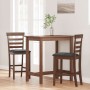 Taburetes de bar con cojines 2 uds madera maciza marrón caucho von , Küchenhocker - Ref: Foro24-4102538, Preis: 128,11 €, Rab...