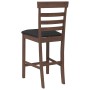 Taburetes de bar con cojines 2 uds madera maciza marrón caucho von , Küchenhocker - Ref: Foro24-4102538, Preis: 128,11 €, Rab...