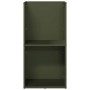 Leñero verde oliva 40x30x80 cm Acero laminado en frío by , Firewood bags and holders - Ref: Foro24-864190, Price: 82,21 €, Di...