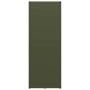 Leñero verde oliva 40x30x80 cm Acero laminado en frío by , Firewood bags and holders - Ref: Foro24-864190, Price: 82,21 €, Di...