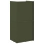 Leñero verde oliva 40x30x80 cm Acero laminado en frío by , Firewood bags and holders - Ref: Foro24-864190, Price: 82,21 €, Di...