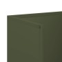 Leñero verde oliva 40x30x80 cm Acero laminado en frío by , Firewood bags and holders - Ref: Foro24-864190, Price: 82,21 €, Di...