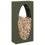 Leñero verde oliva 50x23x100 cm Acero laminado en frío de , Bolsas y soportes de leña - Ref: Foro24-864184, Precio: 95,47 €