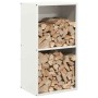 Leñero blanco 40x30x75 cm Acero laminado en frío von , Brennholztaschen und -halter - Ref: Foro24-864192, Preis: 81,97 €, Rab...