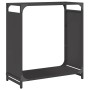 Leñero negro 60x28x65 cm Acero laminado en frío von , Brennholztaschen und -halter - Ref: Foro24-864199, Preis: 53,98 €, Raba...