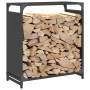 Leñero negro 60x28x65 cm Acero laminado en frío von , Brennholztaschen und -halter - Ref: Foro24-864199, Preis: 53,98 €, Raba...