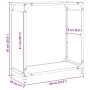 Leñero negro 60x28x65 cm Acero laminado en frío von , Brennholztaschen und -halter - Ref: Foro24-864199, Preis: 53,98 €, Raba...