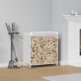 Leñero blanco 60x28x65 cm Acero laminado en frío von , Brennholztaschen und -halter - Ref: Foro24-864200, Preis: 54,34 €, Rab...