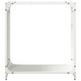 Leñero blanco 60x28x65 cm Acero laminado en frío by , Firewood bags and holders - Ref: Foro24-864200, Price: 55,25 €, Discoun...