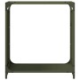 Leñero verde oliva 60x28x65 cm Acero laminado en frío by , Firewood bags and holders - Ref: Foro24-864202, Price: 55,25 €, Di...