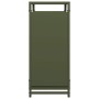 Leñero verde oliva 60x28x65 cm Acero laminado en frío by , Firewood bags and holders - Ref: Foro24-864202, Price: 55,25 €, Di...