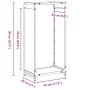 Leñero antracita 44x28x90 cm Acero laminado en frío von , Brennholztaschen und -halter - Ref: Foro24-864209, Preis: 59,92 €, ...