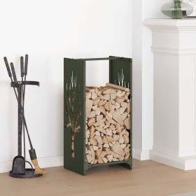 Leñero verde oliva 40x30x80 cm Acero laminado en frío von , Brennholztaschen und -halter - Ref: Foro24-864228, Preis: 57,83 €...