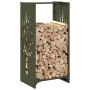 Leñero verde oliva 40x30x80 cm Acero laminado en frío von , Brennholztaschen und -halter - Ref: Foro24-864228, Preis: 57,83 €...