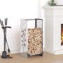 Leñero 40x30x80 cm acero inoxidable von , Brennholztaschen und -halter - Ref: Foro24-864223, Preis: 67,06 €, Rabatt: %
