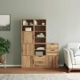 Armarios auxiliares 5 uds "ODDA" 40x24x79 cm Madera maciza pino by , Sideboards - Ref: Foro24-3365358, Price: 266,85 €, Disco...