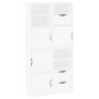 Armarios auxiliares 4 uds "ODDA" blanco 40x24x79 cm by , Sideboards - Ref: Foro24-3365351, Price: 224,89 €, Discount: %