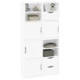 Armarios auxiliares 4 uds "ODDA" blanco 40x24x79 cm by , Sideboards - Ref: Foro24-3365351, Price: 224,89 €, Discount: %