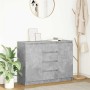 Aparador con cajones gris hormigón 100,5x35x76 cm by , Sideboards - Ref: Foro24-3328447, Price: 139,69 €, Discount: %