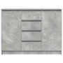 Aparador con cajones gris hormigón 100,5x35x76 cm by , Sideboards - Ref: Foro24-3328447, Price: 139,69 €, Discount: %