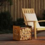 Leñero 40x40x40 cm acero corten by , Firewood bags and holders - Ref: Foro24-864254, Price: 43,22 €, Discount: %