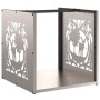Leñero 40x40x40 cm acero corten by , Firewood bags and holders - Ref: Foro24-864254, Price: 43,22 €, Discount: %