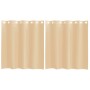 Cortinas de gasa con ojales 2 uds arena von , Vorhänge und Gardinen - Ref: Foro24-4102119, Preis: 13,30 €, Rabatt: %