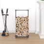 Leñero 40x30x80 cm acero inoxidable by , Firewood bags and holders - Ref: Foro24-864235, Price: 69,13 €, Discount: %