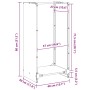 Leñero 40x30x80 cm acero inoxidable by , Firewood bags and holders - Ref: Foro24-864235, Price: 69,13 €, Discount: %
