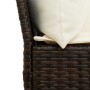 Sofá de jardín con cojines ratán sintético marrón von , Gartensets - Ref: Foro24-3365330, Preis: 644,87 €, Rabatt: %