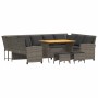 Set de sofás de jardín 4 pzas y cojines ratán sintético gris by , Garden sets - Ref: Foro24-3365339, Price: 734,32 €, Discoun...