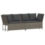 Set de sofás de jardín 4 pzas y cojines ratán sintético gris by , Garden sets - Ref: Foro24-3365339, Price: 734,32 €, Discoun...
