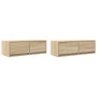 Muebles de TV 2 uds Roble Sonoma 80x31x25,5cm Madera ingeniería von , TV-Möbel - Ref: Foro24-861513, Preis: 92,81 €, Rabatt: %