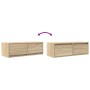 Muebles de TV 2 uds Roble Sonoma 80x31x25,5cm Madera ingeniería von , TV-Möbel - Ref: Foro24-861513, Preis: 92,81 €, Rabatt: %