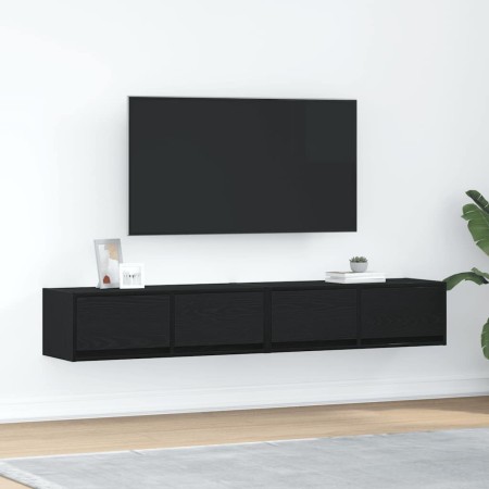 Muebles de TV 2 uds Roble Negro 80x31x25,5 cm Madera ingeniería von , TV-Möbel - Ref: Foro24-861511, Preis: 101,63 €, Rabatt: %