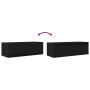 Muebles de TV 2 uds Roble Negro 80x31x25,5 cm Madera ingeniería von , TV-Möbel - Ref: Foro24-861511, Preis: 101,63 €, Rabatt: %