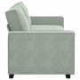 Sofá de 3 plazas terciopelo gris claro 180 cm by , Sofas - Ref: Foro24-4105030, Price: 246,22 €, Discount: %