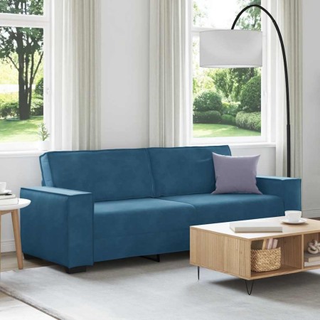 Sofá de 3 plazas terciopelo azul 180 cm by , Sofas - Ref: Foro24-4105039, Price: 274,27 €, Discount: %