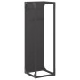 Leñero negro 25x25x80 cm Acero laminado en frío de , Bolsas y soportes de leña - Ref: Foro24-864263, Precio: 46,03 €
